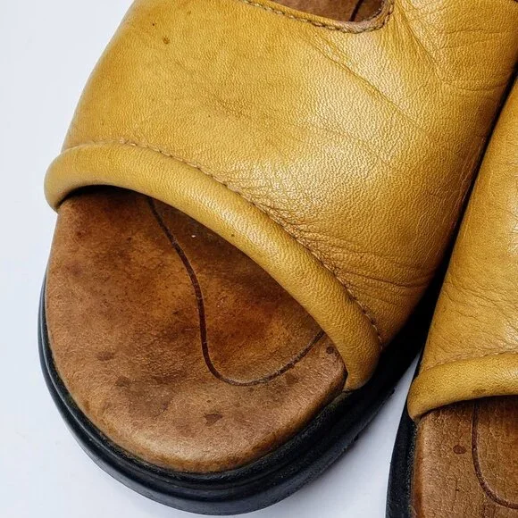 Ariat Distressed Leather Two Strap Slide On Sandals 6B - Picture 10 of 11